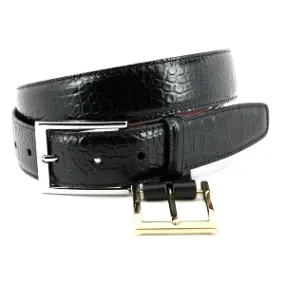 Alligator Grain Embossed Calfskin Belt