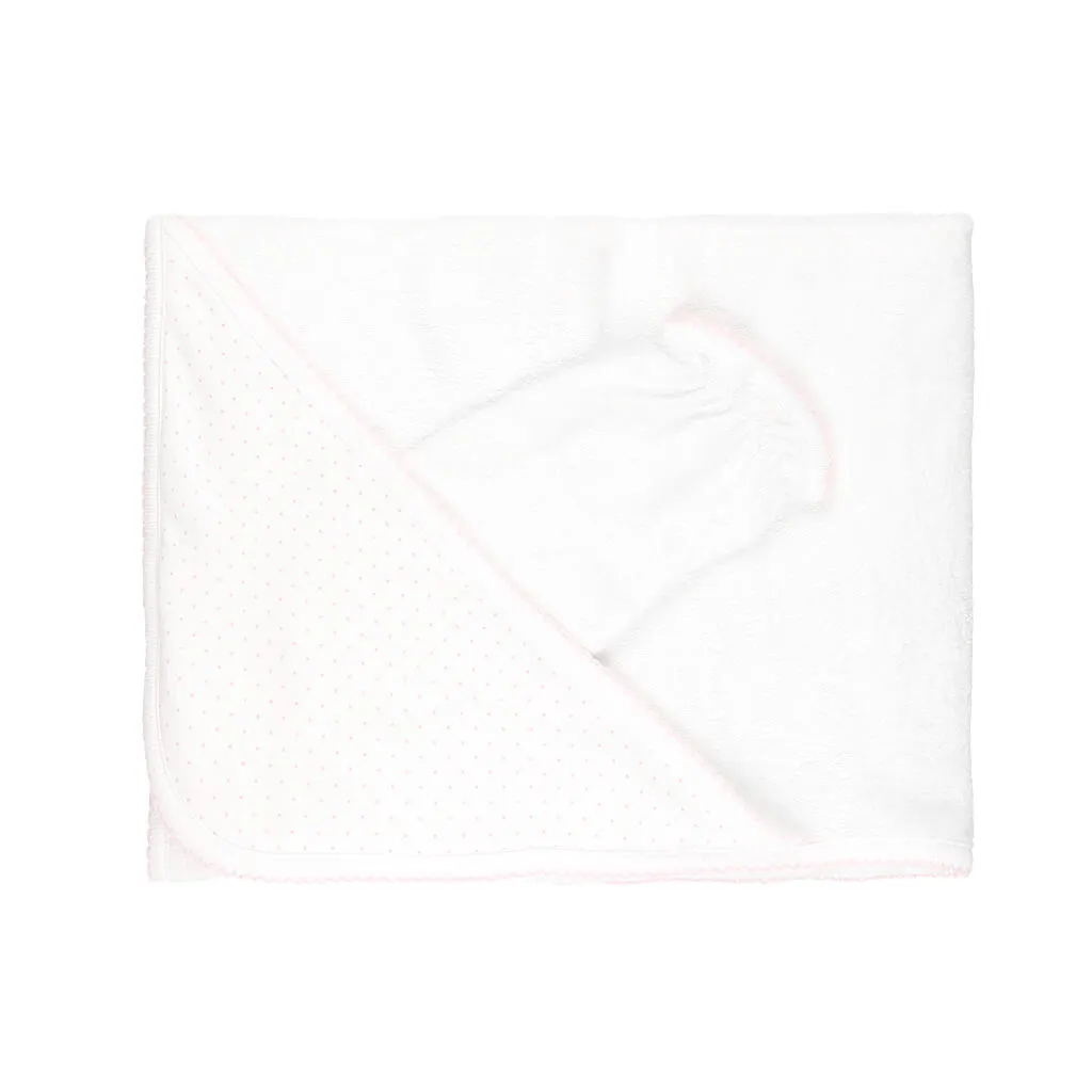 Basic Dots Towel White/Pink