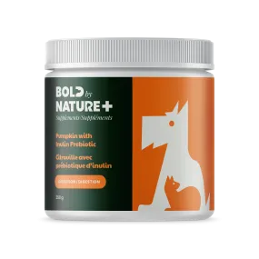 Bold by Nature Supplements - Pumpkin with Inulin Prebiotic for Dogs & Cats (8.8oz/250g)