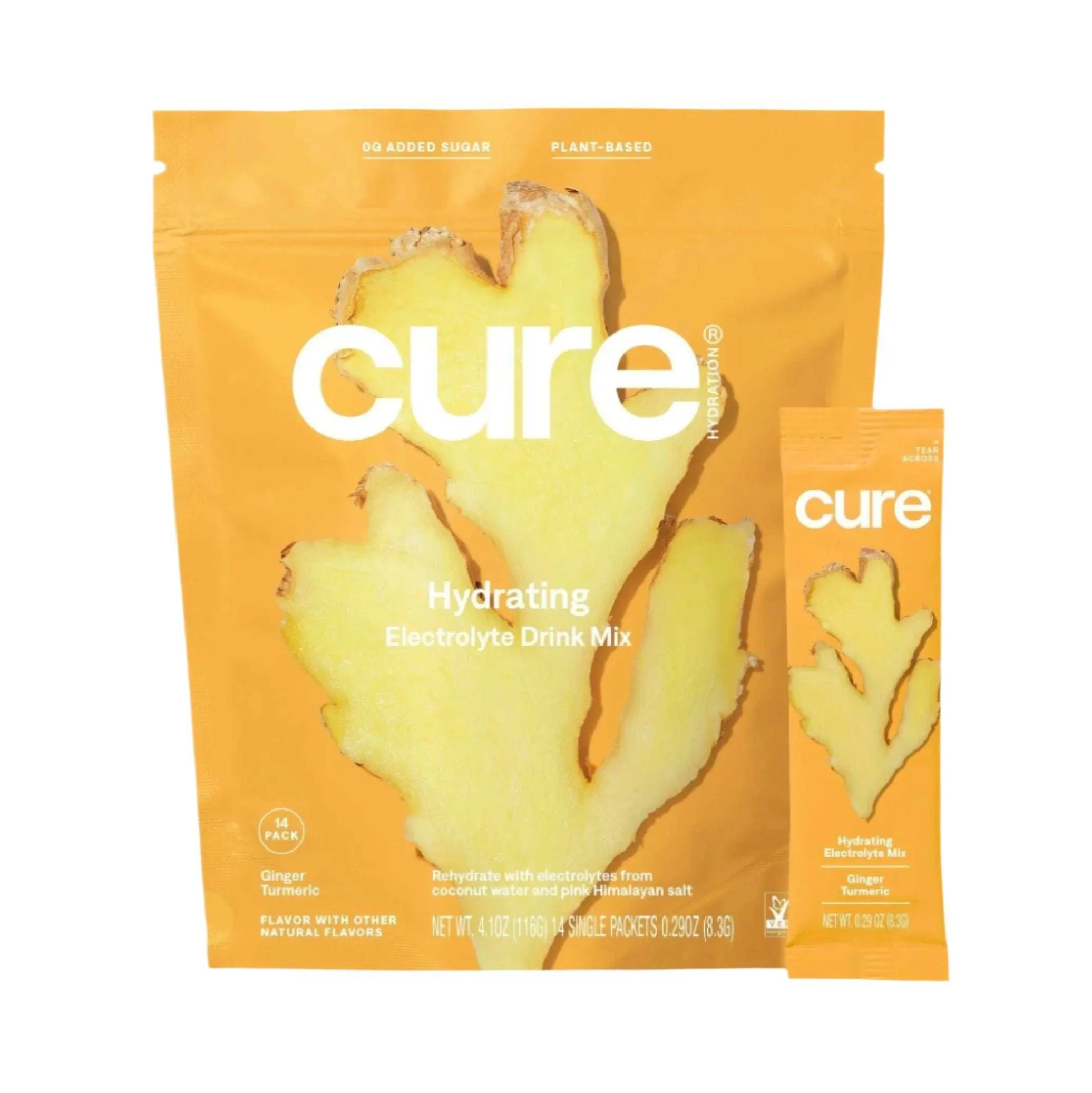 Cure Hydrating Electrolyte Drink Mix - Ginger Turmeric