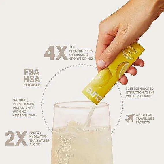 Cure Hydrating Electrolyte Drink Mix - Ginger Turmeric