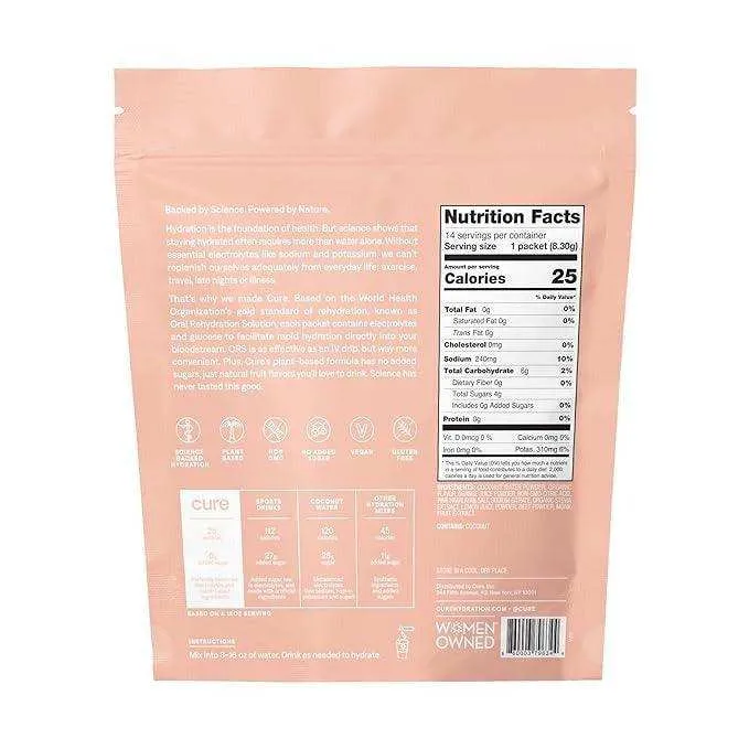 Cure Hydrating Electrolyte Drink Mix - Grapefruit