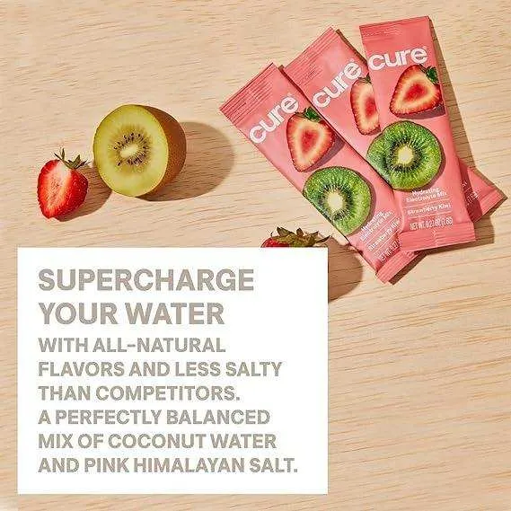 Cure Hydrating Electrolyte Drink Mix - Strawberry Kiwi