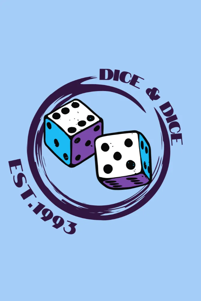 Dice Baby Blue Printed Hoodie for men