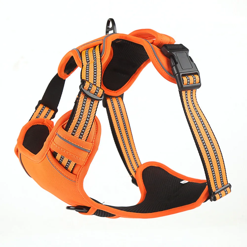 Dog Harness No Pull Breathable Reflective Pet Harness Vest / Arnés para perros sin tirones, transpirable, reflectante, chaleco para mascotas