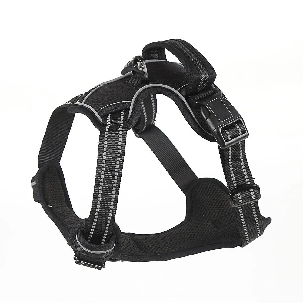 Dog Harness No Pull Breathable Reflective Pet Harness Vest / Arnés para perros sin tirones, transpirable, reflectante, chaleco para mascotas