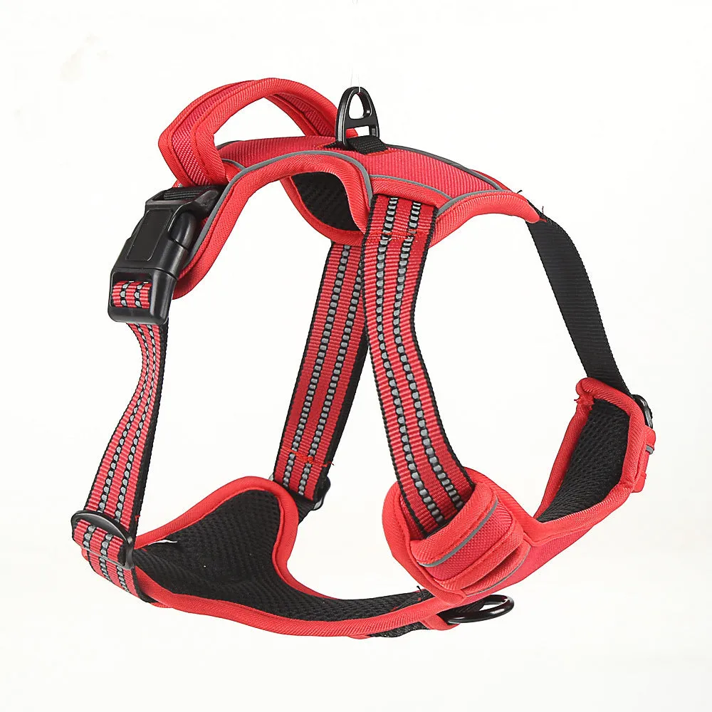 Dog Harness No Pull Breathable Reflective Pet Harness Vest / Arnés para perros sin tirones, transpirable, reflectante, chaleco para mascotas