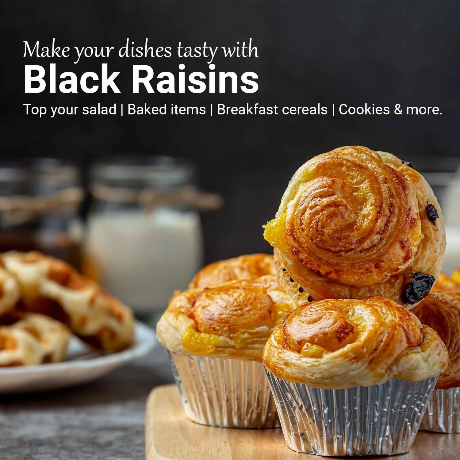 Kali Kishmish / Dried Black Raisins