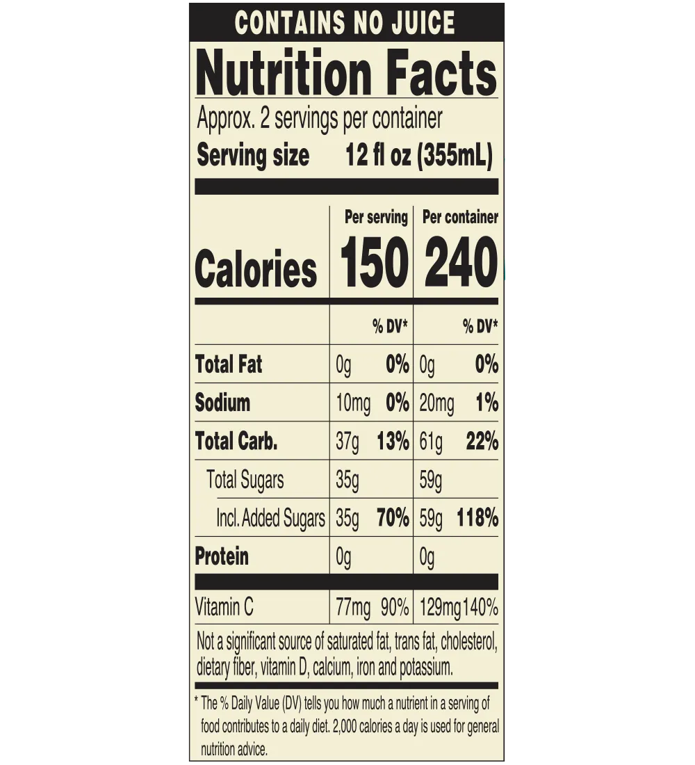 Lemon Tea - 20oz Tallboy