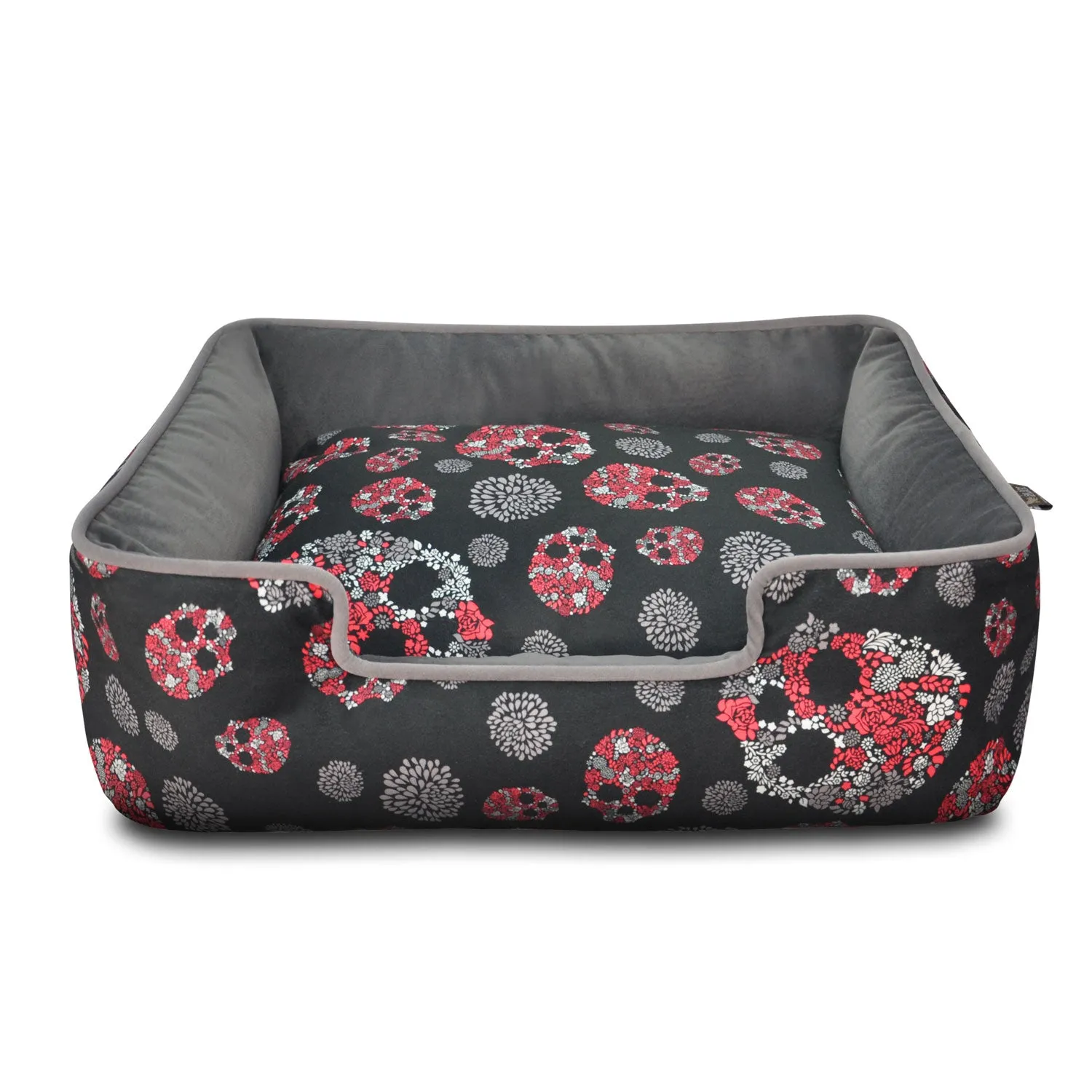 Lounge Bed - Skulls & Roses