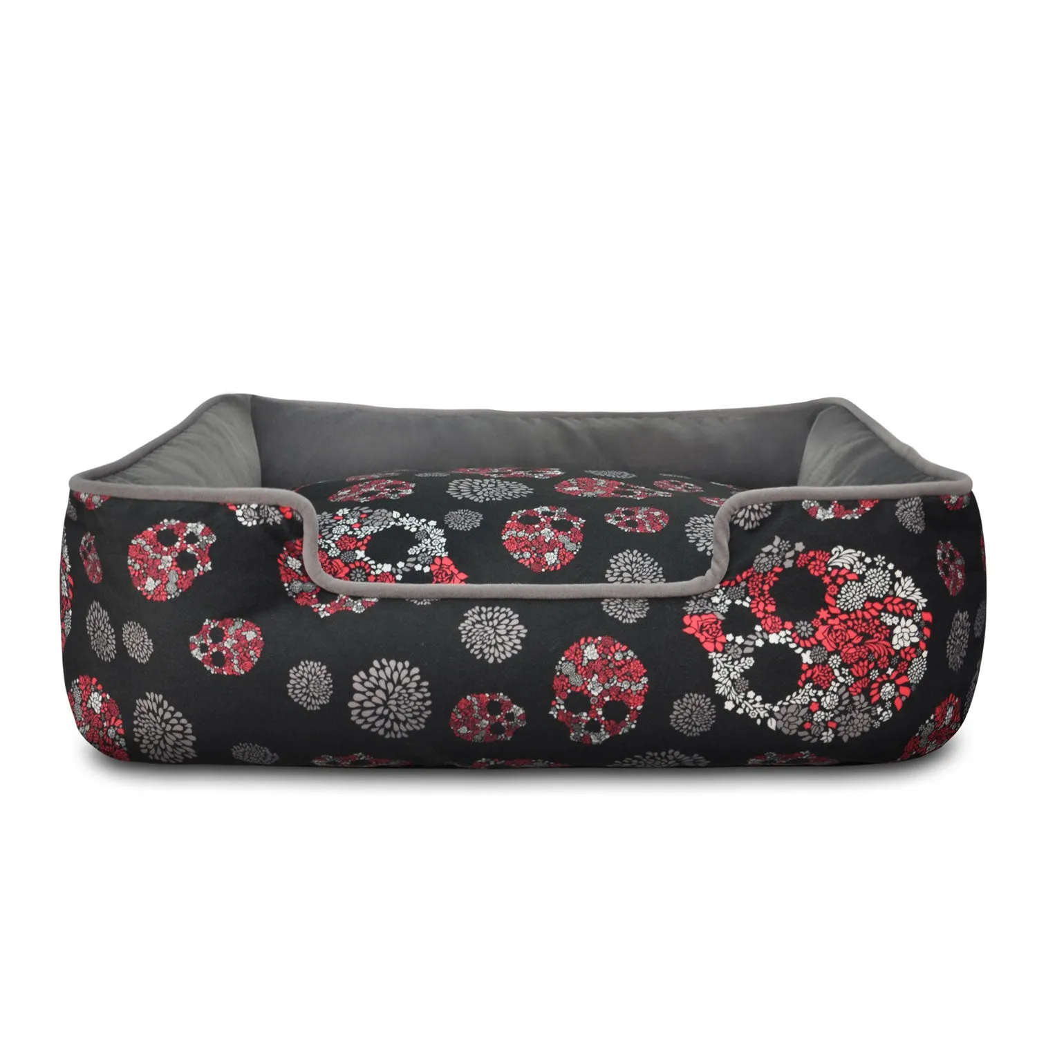 Lounge Bed - Skulls & Roses