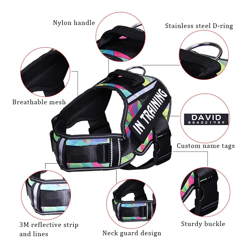 Personalized Adjustable Dog Harness