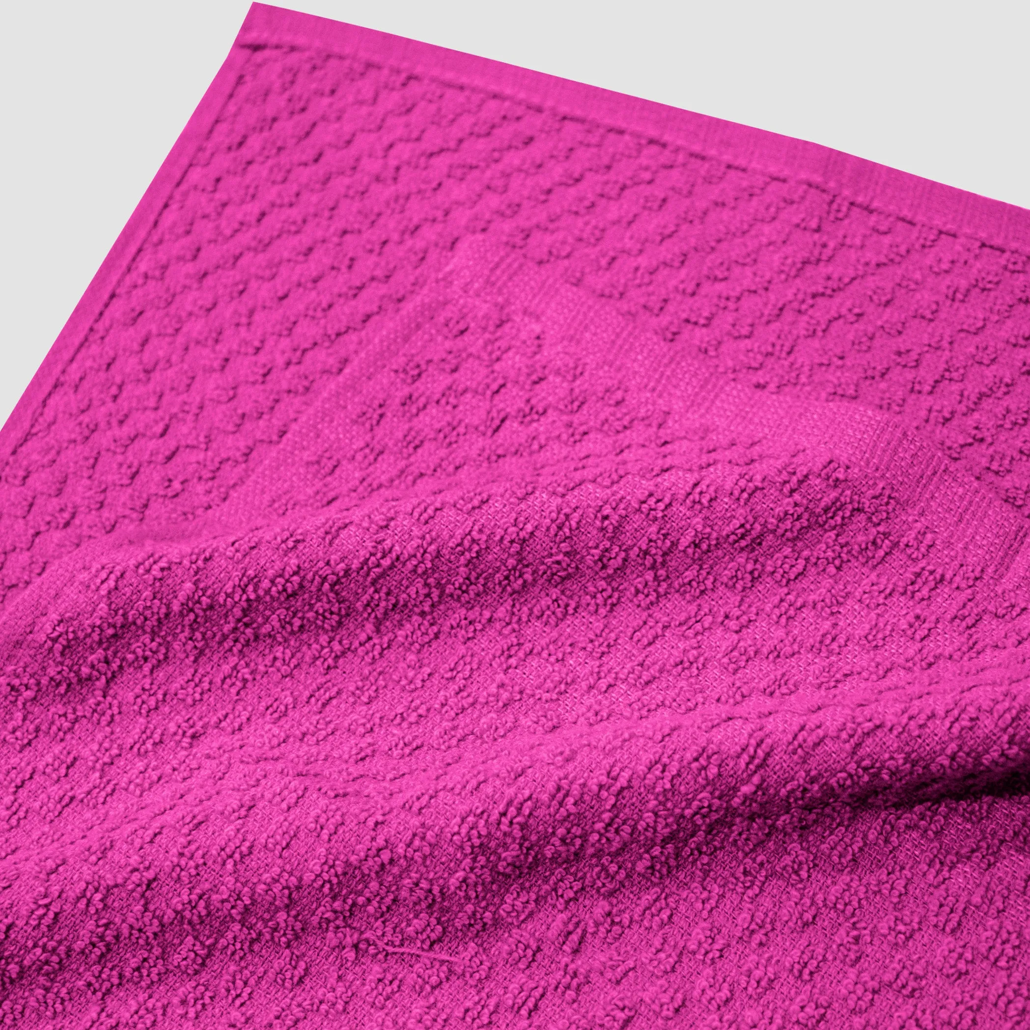Premium Kitchen Towels Pack of 8 Pink 100% Cotton 40cm x 70cm Absorbent Dish Towels - 425 GSM Tea Towel, Terry Kitchen Dishcloth Towels- Grey Dish Cloth for Household Cleaning