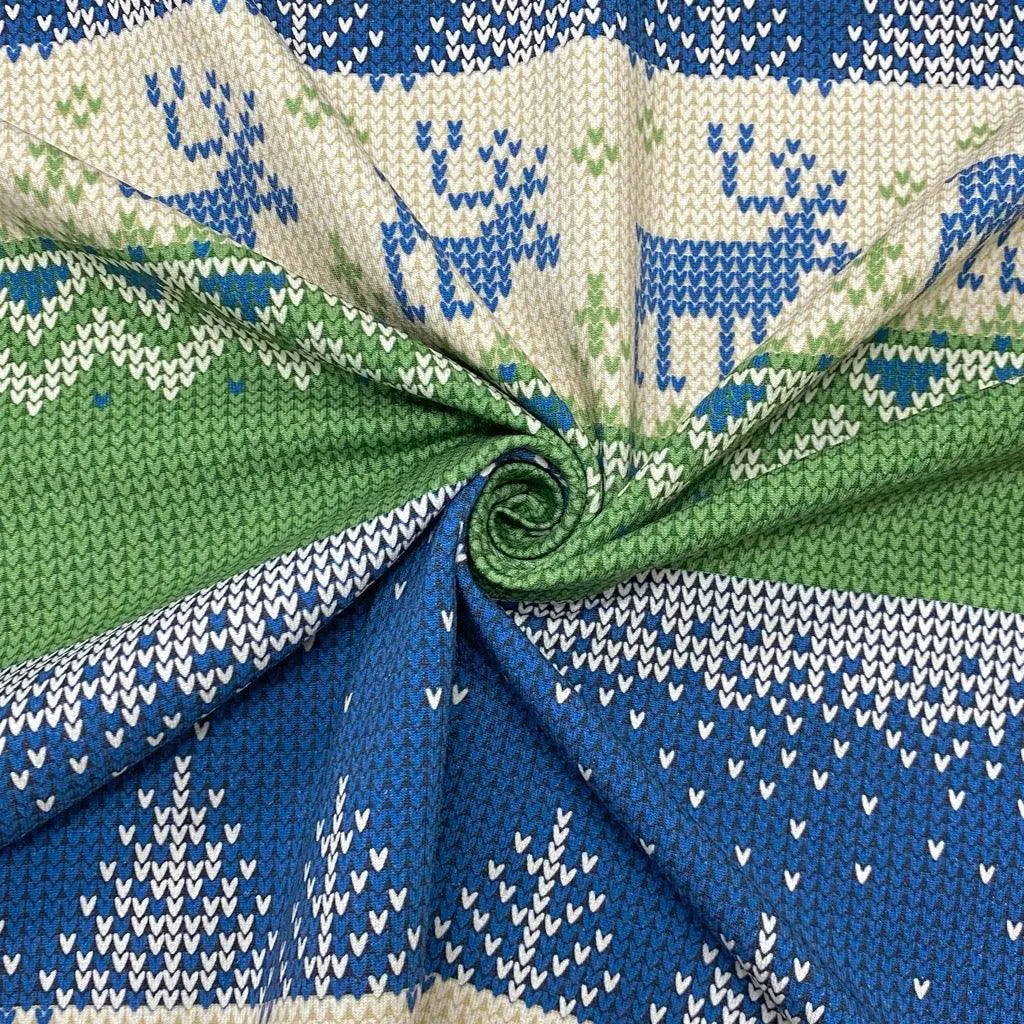Scandi Knit Look French Terry Fabric