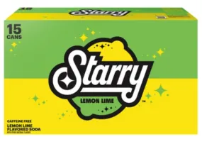 Starry Lemon Lime 15 Pack / 12 oz Cans (BEST BY: JUNE 2023)