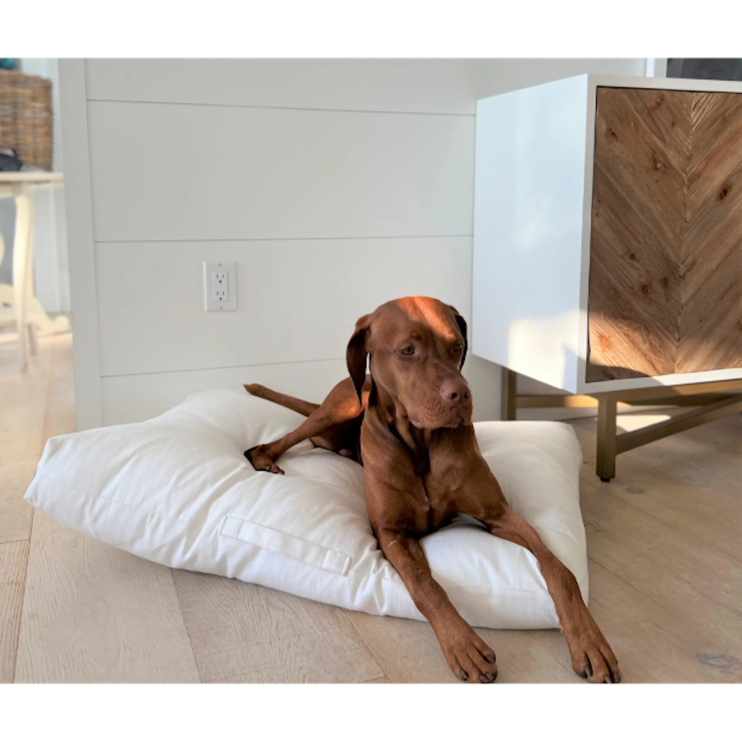 The Avenue Bed | Pure White Linen